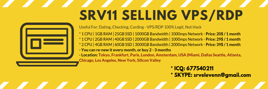 Srv11 Sell Legit VPS/RDP, Strong Clear IP, For Dating, Match, POF
